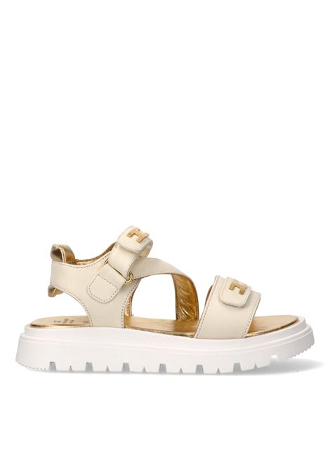 Sandali con logo ELISABETTA FRANCHI KIDS | F4A2-E05861733698